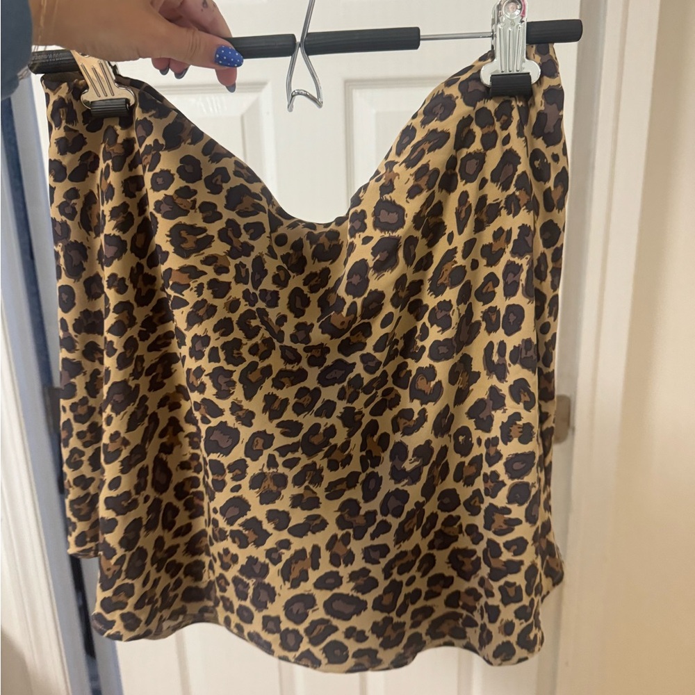 NWOT Abercrombie & Fitch Leopard Print Skort